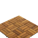 Flooring Tiles in Teak Wood 