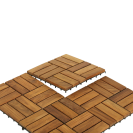 Flooring Tiles in Teak Wood 